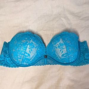 Blue Lace Strapless